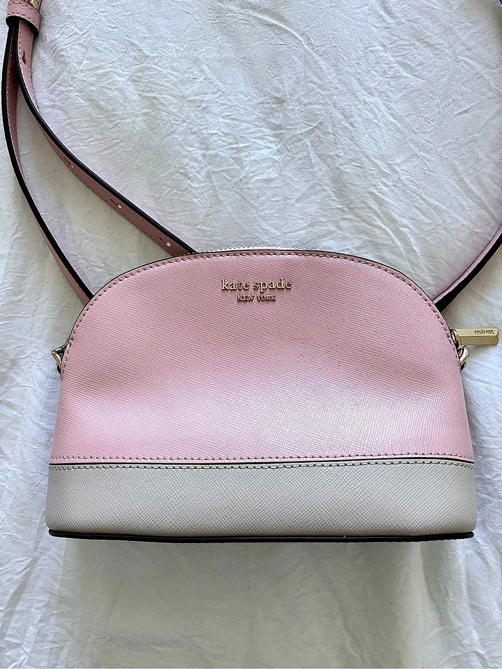 kate spade new york Kate Spade Staci Dome Crossbody Bag in Pink & Grey